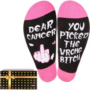 Breast Cancer Socks For Women,Inspirational Gifts Socks for Breast Cancer Survivor