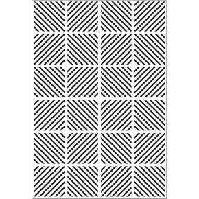 Darice Embossing Folder A6, Template Diagonal Block Pattern, Transparente