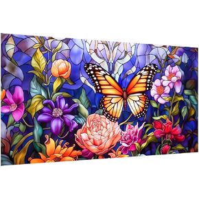 JOOZ Diamond Painting Kits for Adults - DIY 5D Large Diamond Art Kits for Adults Flowers, Full Drill Diamond Art Flowers Kit, Gem Art Kits for Adults for Home Wall Decor (27.5 X 15.7 Inch)