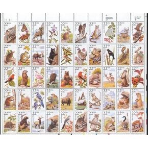 1987 NORTH AMERICAN WILDLIFE STAMP MNH Sheet 50 x 22 Scott 2286-2335