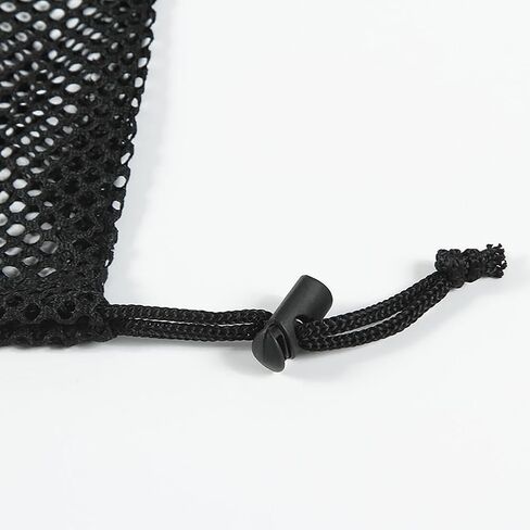 5 Pcs Black Mesh Bags Nylon Drawstring Bags Small Travel Stuff Sacks Mesh Storage Ditty Bags Small Net Gym Bag with Cord Lock Closure in Saudi Arabia