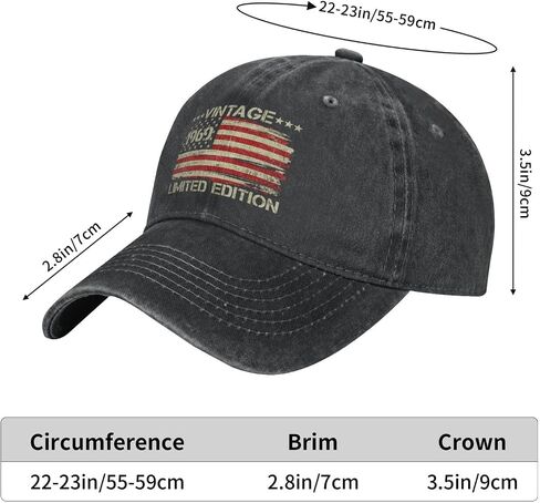 55th Birthday Gifts for Women Men Vintage 1969 Hat Funny Gift in Saudi Arabia