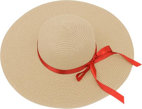 Women's Sun Hats with Wide Brim,Sun Protection Hats for Ladies, for holiyday,Beach Hats with an Adjustment Strap. in Saudi Arabia