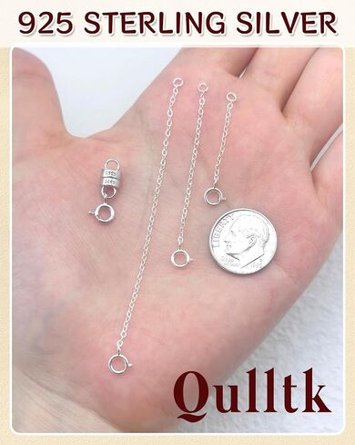 925 Sterling Silver Necklace Extender and Magnetic Clasps for Necklaces,Bracelet Extender Jewelry Extension with Magnetic Necklace Clasps and Closures in Saudi Arabia