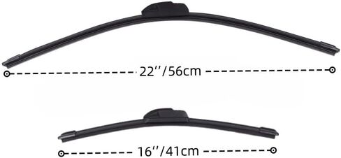 Four Seasons Durable Silent Windshield Wiper Blade 22 inches+16 inches (1 set of 2) (22''16'') in Saudi Arabia