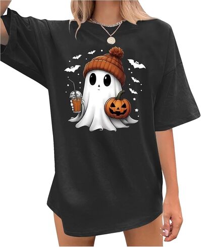 Halloween Oversized T Shirts for Women Girls Will Be Girls Tshirts Halloween Witch Graphic Shirts Halloween Tops Outfits in Kuwait