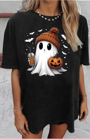Halloween Oversized T Shirts for Women Girls Will Be Girls Tshirts Halloween Witch Graphic Shirts Halloween Tops Outfits in Kuwait
