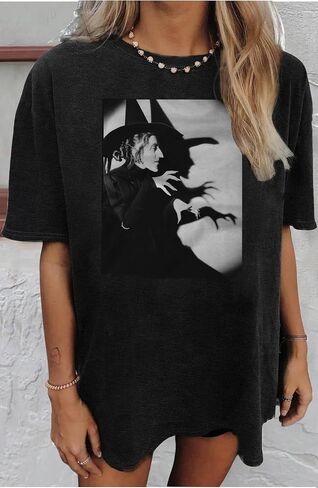 Halloween Oversized T Shirts for Women Girls Will Be Girls Tshirts Halloween Witch Graphic Shirts Halloween Tops Outfits in Kuwait