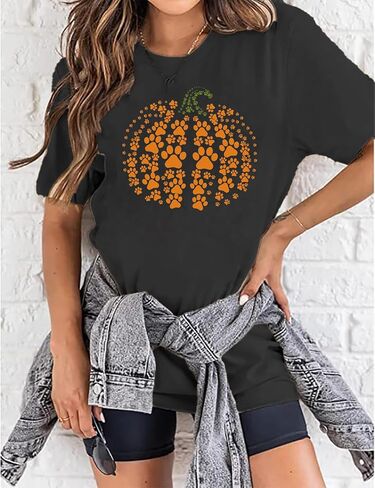 Halloween Oversized T Shirts for Women Girls Will Be Girls Tshirts Halloween Witch Graphic Shirts Halloween Tops Outfits in Kuwait