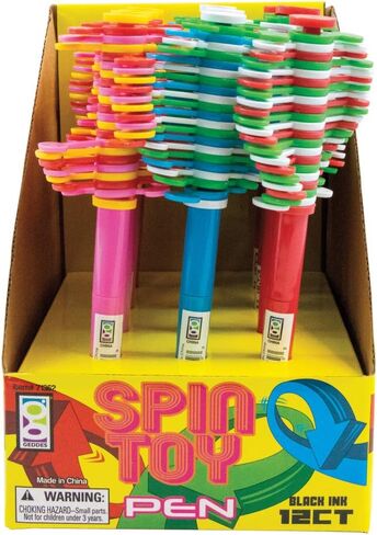 Raymond Geddes Spin Toy Topper Pens (Pack of 12) in Kuwait