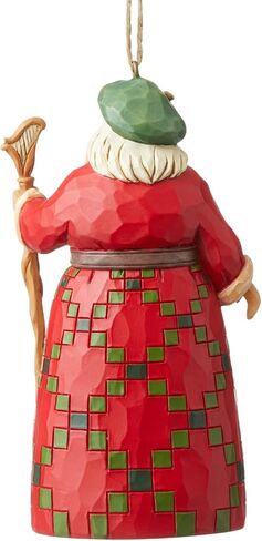 Enesco Jim Shore Heartwood Creek Santa's Around The World Irish Hanging Ornament, 4.72 Inch, Multicolor in Saudi Arabia