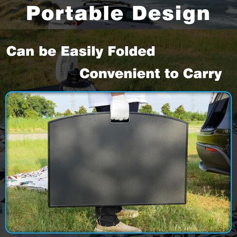 Camping Table Tray for Tesla Model Y Trunk Folding Table Picnic Table Rear Trunk Cargo Area Lower Compartment Foldable Table for Tesla Model Y Accessories (Black) in Saudi Arabia