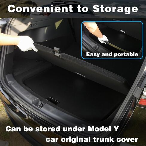 Camping Table Tray for Tesla Model Y Trunk Folding Table Picnic Table Rear Trunk Cargo Area Lower Compartment Foldable Table for Tesla Model Y Accessories (Black) in Saudi Arabia