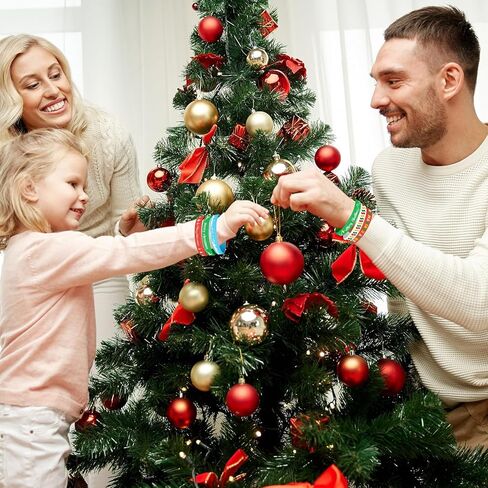 NEBURORA 72 حزمة عيد الميلاد معصمه 6 نمط سيليكون سوار عيد الميلاد المطاط الفرقة لعيد الميلاد ديكور حفلة عيد ميلاد سعيد نمط المعصم الفرقة لوازم الحفلات in Kuwait