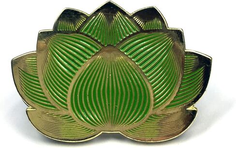 Golden Lotus Flower Enamel Pin in Kuwait