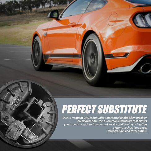 UGSHY 3 قطع مقبض التحكم في تكييف الهواء للسيارات، مادة ABS مقبض التحكم في مروحة سخان التيار المتردد، استبدال السيارة OEM رقم 55905-0C010، متوافق مع Toyota، Tundra (أسود) in Kuwait