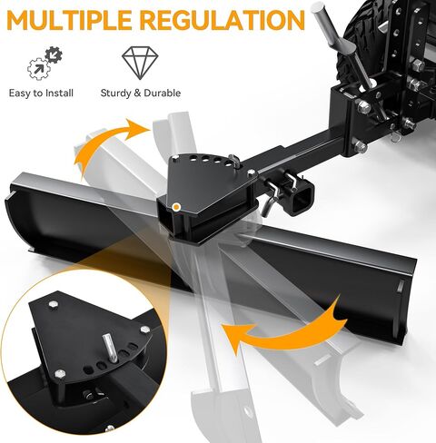 YINTATECH ATV/UTV Plow Implement with 6 Independently Adjustable Scarifier Chisels, Works Better with YINTATECH Manual Implement Lift in Saudi Arabia