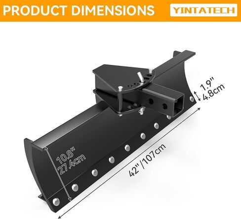 YINTATECH ATV/UTV Plow Implement with 6 Independently Adjustable Scarifier Chisels, Works Better with YINTATECH Manual Implement Lift in Saudi Arabia