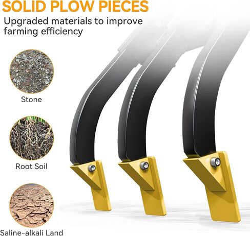 YINTATECH ATV/UTV Plow Implement with 6 Independently Adjustable Scarifier Chisels, Works Better with YINTATECH Manual Implement Lift in Saudi Arabia