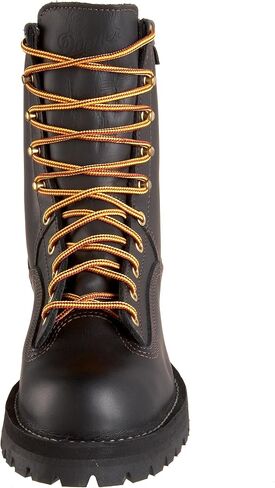 حذاء عمل مقاوم للماء مقاس 8 بوصات من Danner Rain Forest للرجال - جلد محبب بالكامل مع نسيج Gore-Tex جيد التهوية، ووسادة قدم مريحة ونعل خارجي بكعب مطاطي، مصنف EH in Kuwait
