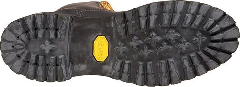 حذاء عمل مقاوم للماء مقاس 8 بوصات من Danner Rain Forest للرجال - جلد محبب بالكامل مع نسيج Gore-Tex جيد التهوية، ووسادة قدم مريحة ونعل خارجي بكعب مطاطي، مصنف EH in Kuwait