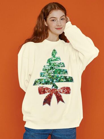 VILOVE Mommy and Me Matching Outfits Merry Christmas Sweatshirt Mom And Me Pullover Mommy And Baby Tshirt Christmas Tree Tops in Saudi Arabia