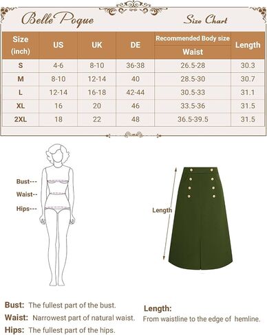 تنانير Belle Poque النسائية بطول الركبة مع جيوب، تنورة عمل مكتبية كلاسيكية غير رسمية لخريف وشتاء in Saudi Arabia
