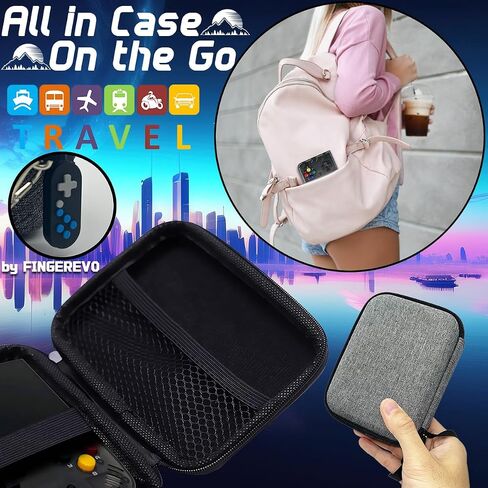 Miyoo Mini Plus OnionOS Handheld Game Console 3.5-inch 640*480 Screen 3000mAh Miyoo-Mini+ with Portable Case Retro Gray in Saudi Arabia