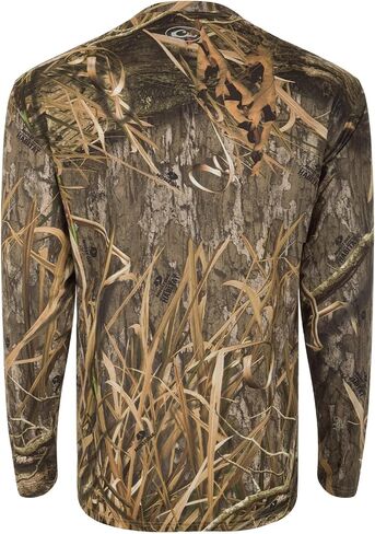 قميص Drake Waterfowl الرجالي EST Camo Performance برقبة دائرية وأكمام طويلة | قميص صيد تبريد للحماية من الشمس بعامل حماية من أشعة الشمس 50+ للرجال in Saudi Arabia