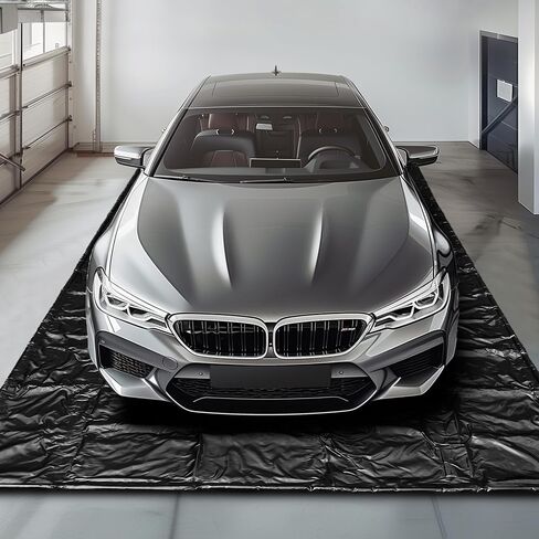 Garage Floor Mat, (7'9" x 18") Under Car Waterproof Containment Mat, Oil Mat for Garage, Garage Mats for Floor Covering, Garage Floor Mat for Under Car, Keeps Floor Dry and Clean in Saudi Arabia