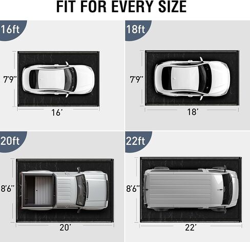 Garage Floor Mat, (7'9" x 18") Under Car Waterproof Containment Mat, Oil Mat for Garage, Garage Mats for Floor Covering, Garage Floor Mat for Under Car, Keeps Floor Dry and Clean in Saudi Arabia