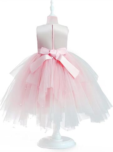 Girls Tutu Sequin Dress Sparkly Tulle Puffy Flower Girl Dress Toddler Girl Dress for Party Wedding Birthday 3-12Y in Saudi Arabia