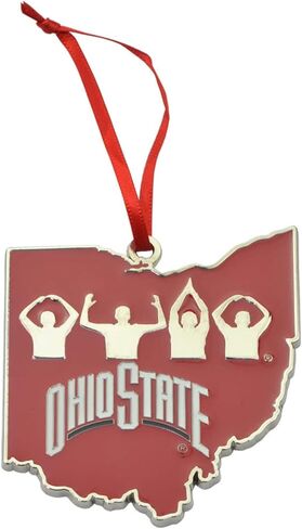 Michigan State Spartans State Shape Metal Christmas Ornament in Saudi Arabia