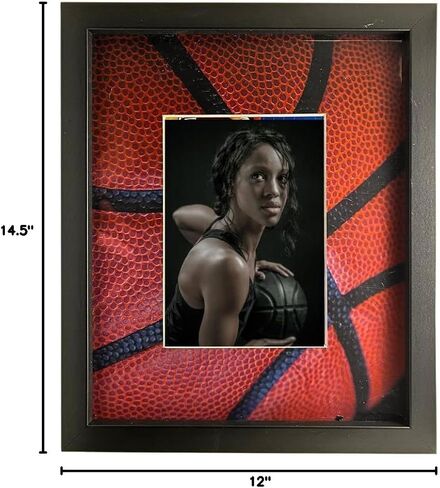 iFrame Commemorative Sports Athletics Frames I Baseball I Fits 5x7 Photograph, Real Wood Black Finish, Desktop, Table or Wall Mount I Shatterproof Plexiglass I Designed & Made in the USA (Baseball) in Kuwait