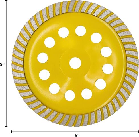 APLUS 9-Inch Diamond Cup Grinding Wheel, Turbo Row Diamond Grinder Disc for Concrete, Granite, Stone, Marble etc in Saudi Arabia