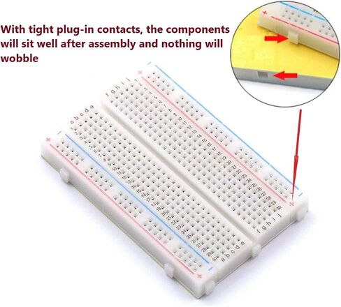 12 قطعة مجموعة لوحة خبز صغيرة 170 نقطة ربط صغيرة صغيرة بدون لحام مجموعة لوحة PCB لدرع Arduino Proto (6 ألوان 12 قطعة) in Saudi Arabia