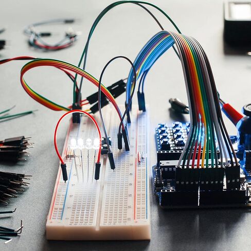 12 قطعة مجموعة لوحة خبز صغيرة 170 نقطة ربط صغيرة صغيرة بدون لحام مجموعة لوحة PCB لدرع Arduino Proto (6 ألوان 12 قطعة) in Saudi Arabia