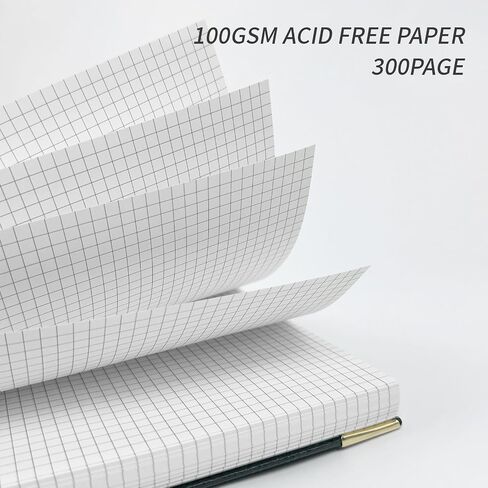 Graph Paper Spiral Journal Notebook 8.5x11 300 Pages A4 Hardcover Graphing Notebook for Writing,Engineering with 100GSM Thick Graphing Paper,Journal for Women & Men Dark Green Spiral Journal For School,Office,Study and Notes in Saudi Arabia