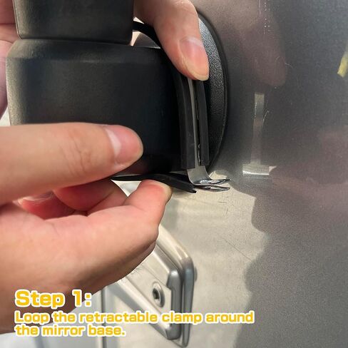 حامل مرآة Duck Zone لسيارة Jeep Wrangler، وسادة هبوط البط متوافقة مع Jeep Wrangler JL JLU & Gladiator JT 2018-current، ضع البط هنا حامل in Kuwait