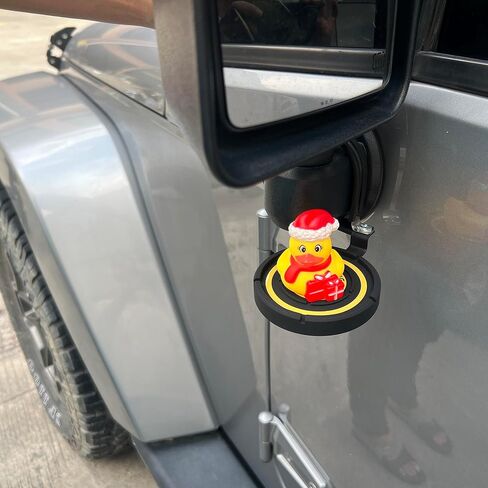 حامل مرآة Duck Zone لسيارة Jeep Wrangler، وسادة هبوط البط متوافقة مع Jeep Wrangler JL JLU & Gladiator JT 2018-current، ضع البط هنا حامل in Kuwait