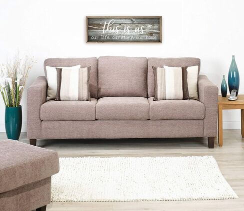 This Is Us Our Life Our Story Our Home Rustic Wood Wall Sign 6x18 (Brown) in Kuwait