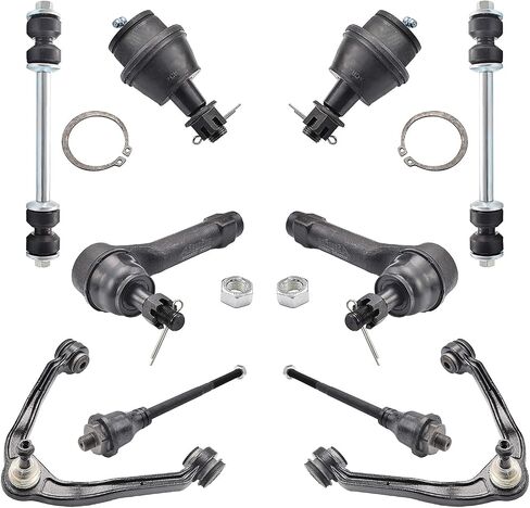 ASTARPRO Suspension Kit 10pc Front Upper Control Arm | Front Lower Ball Joints | Sway Bar | Tie Rod Ends Compatible with Cadillac Escalade Chevy Avalanche/Silverado/Suburban/Yukon XL 1500 Hummer H2 in Saudi Arabia