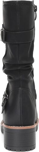 DECARSDZ Women's Mid-Calf Boots Fashion Classic Comfy Biker Motorcycle Riding Low Heel Dress Boot Shoes in Kuwait