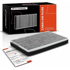 A-Premium Cabin Air Filter with Activated Carbon Compatible with Buick Allure, Century, LaCrosse, Regal & Chevrolet Impala, Monte Carlo & Pontiac Grand Prix, 1997-2016, Replace# 10406026