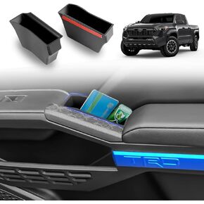 Center Console Organizer Compatible with Toyota Tacoma 2024 Front Door Handle Storage Box Interior Insert Tray Accessories
