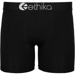 Ethika Mens MID Boxer Brief | *Solids* Modal - Black