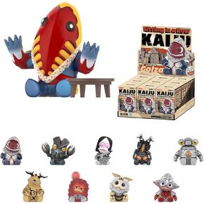 POP MART Kaiju Sitting in a Row Series Blind Box Figures, Random Design Mystery Toys for Modern Home Decor, Collectible Toy Set for Desk Accessories, Single Box