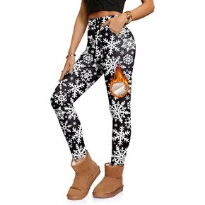 Christmas Women's Fleece Lined Tight Winter Leggings