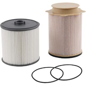 6.7 Cummins Fuel Filter Water Separator Set Compatible with 2019 2020 2021 2022 Ram 2500 3500 4500 5500 Diesel Turbo Engines, Replace 68157291AA 68436631AA