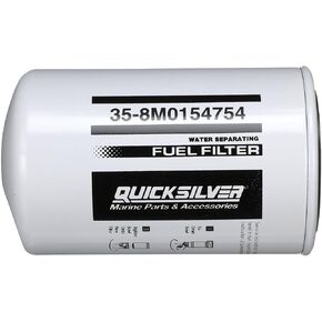 Quicksilver 8M0154754 Water Separating Fuel Filter for Select Yamaha 2-Stroke and 4-Stroke Outboards